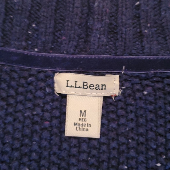 LL Bean open front knit cardigan - Picture 3 of 8